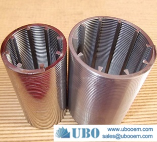 Reinforced wedge wire cylinder