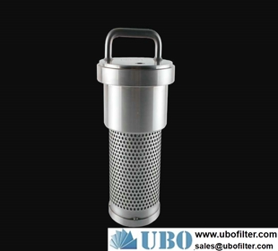 Back flush filter for mining machinery parts