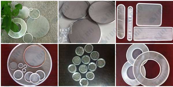 stainless steel wire mesh filter disc