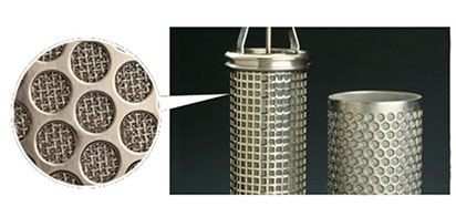 Characteristics of perforated plate sintered mesh