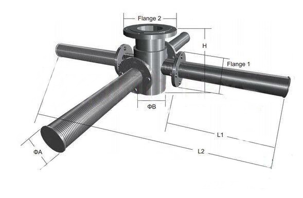 ASTM316L wedge wire laterals screen for sand filters