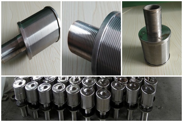 Stainless steel v wire screen nozzle filter