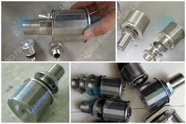 filter nozzle for watertreatment and mix bed