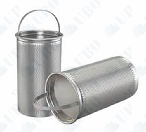 Perforated Stainless Steel Basket Strainer