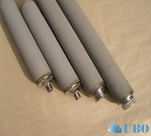 Titanium powder sintered filter cylinder