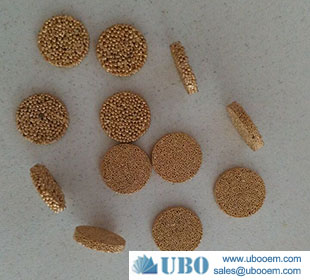 Bronze powder sintered filter disc