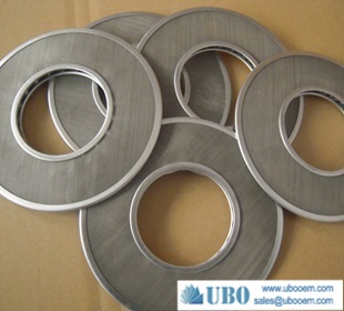 Sintered wire mesh leaf filter