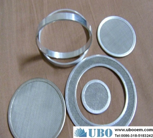 Stainless steel wire mesh filter disc