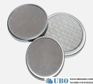 Steel wire mesh filter disc