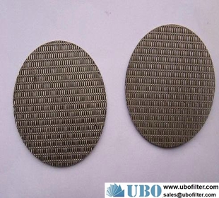 Disc sintered metal screen filter