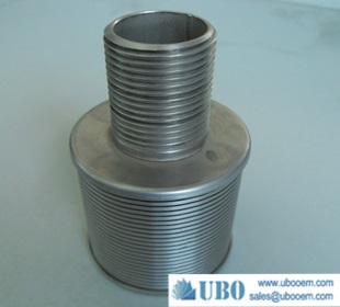 SS316L wedge wire screen nozzle for water cleaning