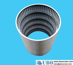 Wedge wire slotted tube