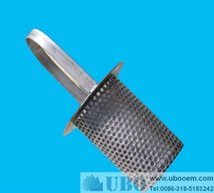 Stainless steel hydraulic control valve backflush filter element