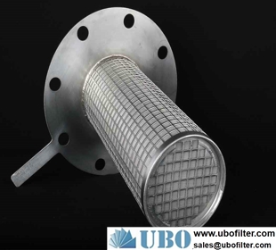Stainless steel backwash mine filter element for hydraulic support
