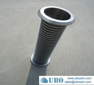 Wedge wire column strainer for Power the well