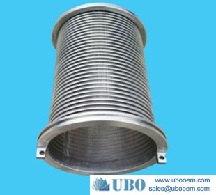 galvanized Wedge Wire v wire water well screen for drilling water