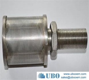 Stainless slot v wire screen nozzle filter for filtration tank