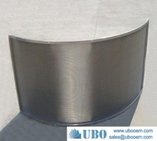 Stainless steel wedge wire sieve bend screen panel for sugar processsing