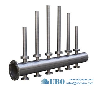 Wedge wire collector and distributors for water treatment