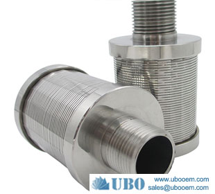 Stainless steel screen tube filter nozzle