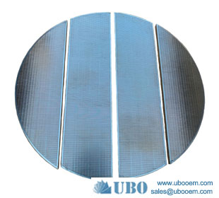 Wedge wire lauter tun screen plate for beer processing and malt filteration