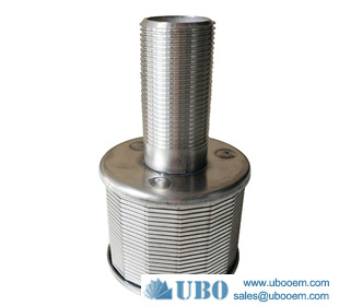 V Wire type wedge wire filter nozzle strainer used for food