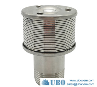 Welded wire screen type filter screen nozzle used in making sugar