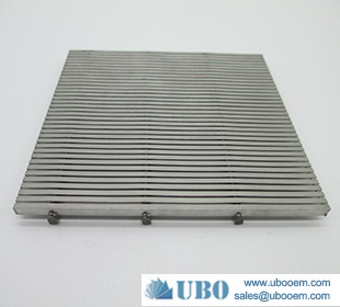 Wedge Slotted Wire Flat Screen Plate for Sewage Filtration