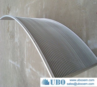 Looped wire sieve bend screen panel for food processing