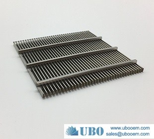 SS flat wedge v wire screen panel used for iron ore