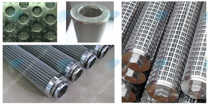 Sintered multilayer fabricated filter