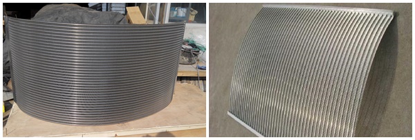 Wedge sieve band-arch screen
