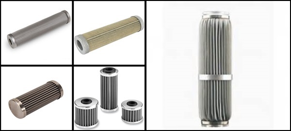 Membrane process sintered metal fiber pleated filter