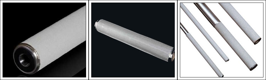 sintered Poremet filter element 