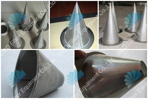 Brass Mesh Circular Cone Filter