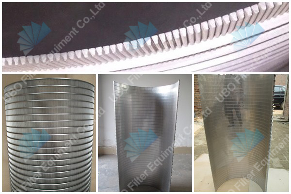 Wedge wire screen separation plate