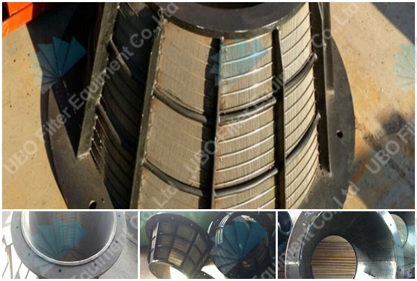 wedge wire slot pressure screen basket