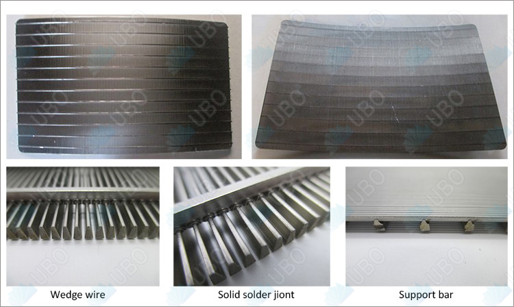 Stainless steel v wire curve screen panel for filtration