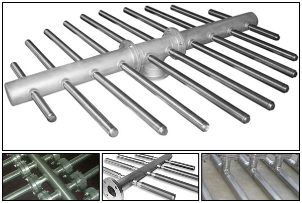 stainless steel wedge wire header lateral