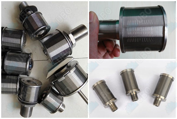 Wedge v wire filter nozzle screen strainer