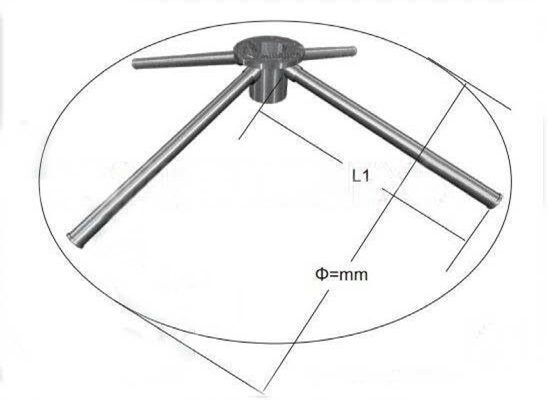 Stainless steel water distributor for filter tanks