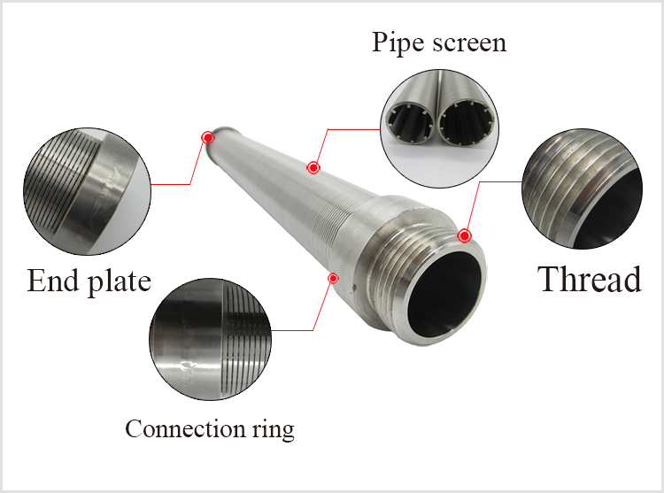 Wedge Wire wedge wire slotted screen tube strainer