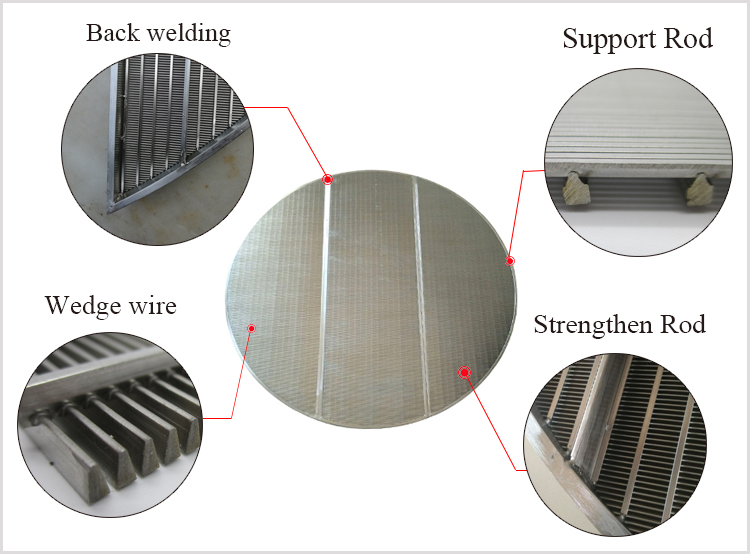 Wedge wire lauter tun screen Lauter Tun