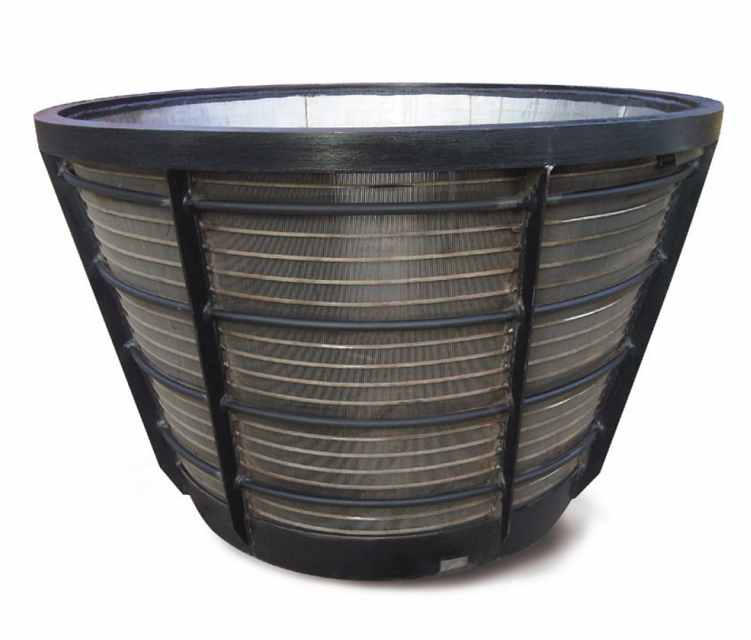 Wedge wire centrifugal screen filter