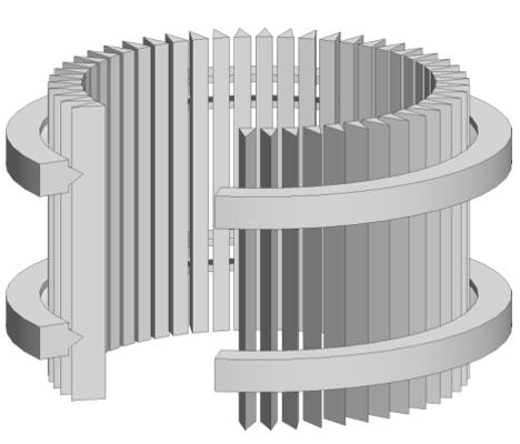 reverse rolled wedge wire screen